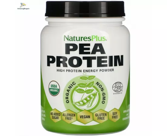 Nature's Plus Organic Pea Protein Powder 1.10 lb (500g)