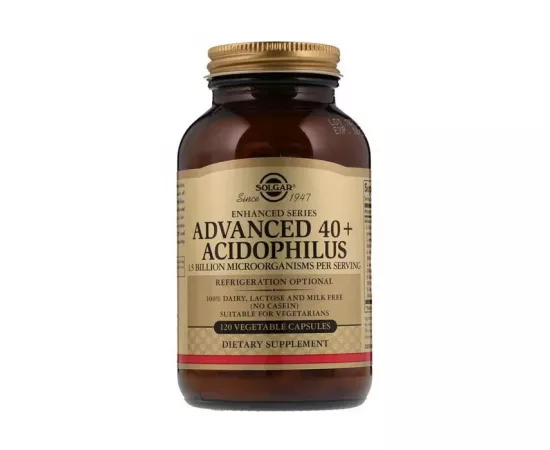 Solgar Advanced 40+ Acidophilus Non Dairy Vegetable Capsules 120's