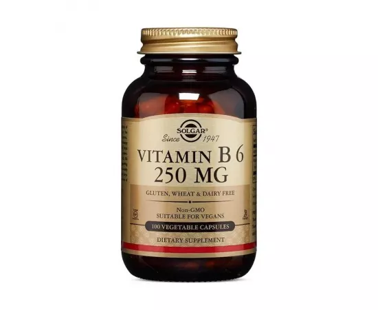 Solgar Vitamin B6 250 mg Vegetable Capsules 100's