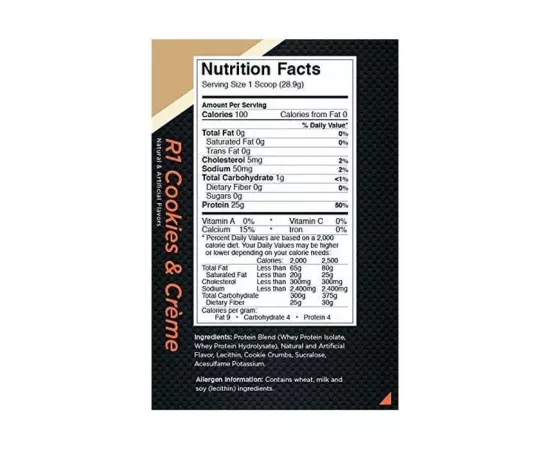 Rule1 Protein Cookies & Creme 76 Servings 4.85 lb