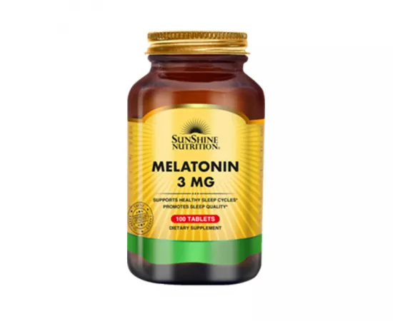 Sunshine Nutrition Melatonin 3 mg 100 Tablets
