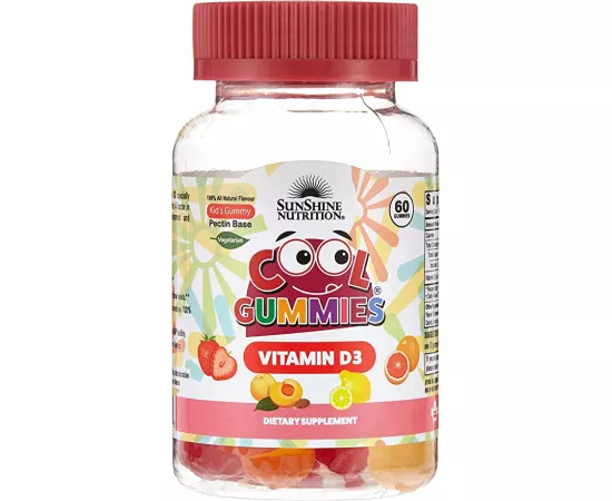 Sunshine Nutrition Cool Gummies Vitamin D3 60's