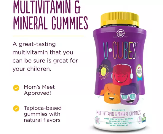 Solgar U Cubes Multi Vitamins & Minerals Gummies 120's