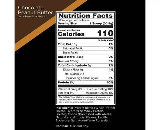 R1 Protein 38 Serv Chocolate Peanut Butter 2.57 lb