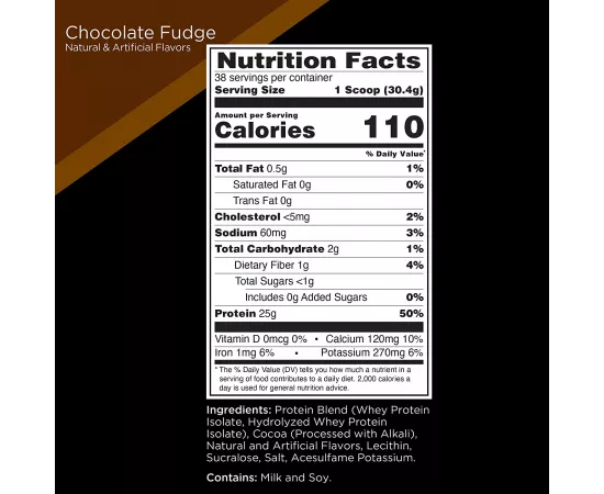 R1 Protein 38 Servings Chocolate Fudge 2.52 lb