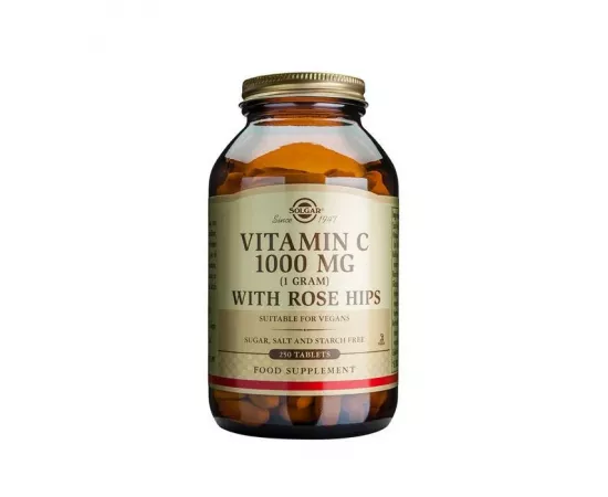 Solgar Vitamin C 1000 mg With Rose Hips Tablet 250's
