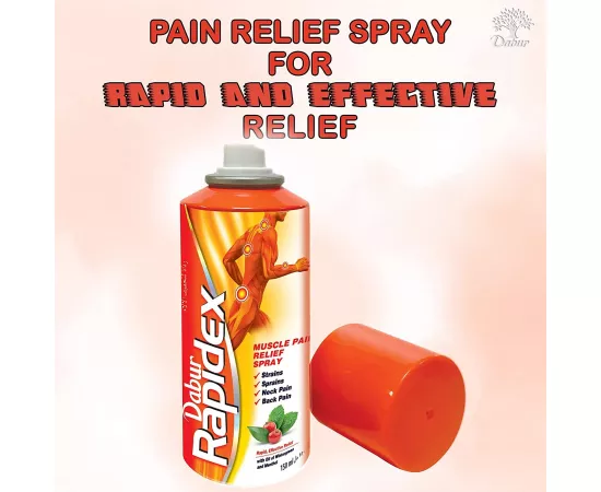 Rapidex Spray; Muscle and Joint Pain; Quick, Fast and Deep Relief; Herbal; Natural 150 ml