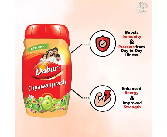 Dabur Chyawanprash; Immunity Booster; Enriched with Vitamin C; Herbal; Natural 500g