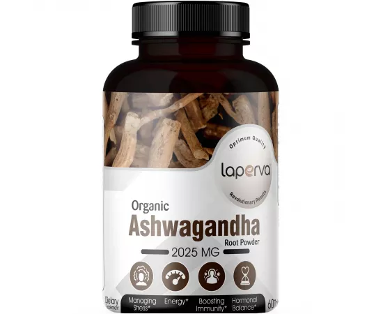 Laperva Organic Ashwagandha, 2025 mg, 60 Tablets