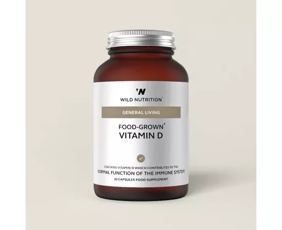 Wild Nutrition Food-Grown Vitamin D Capsules 30's
