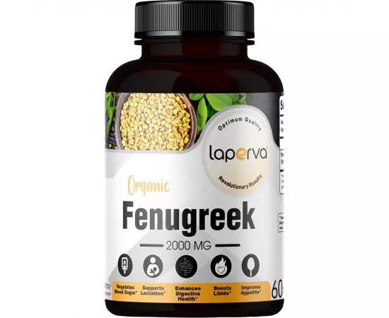 Laperva Organic Fenugreek 2000 mg Veggie Capsules 60