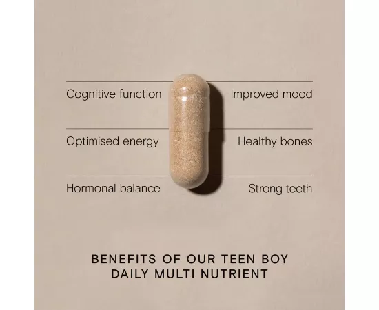 Wild Nutrition Food-Grown Daily Multi Nutrient-Teen Boy 60 Capsules