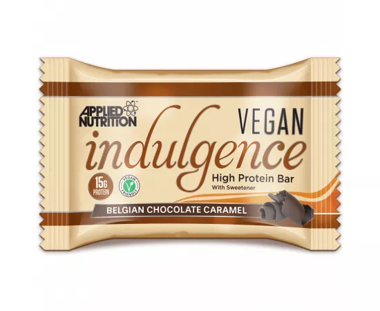 Applied Nutrition Vegan Indulgence Hight Protein Bar Belgian Chocolate Caramel Flavour