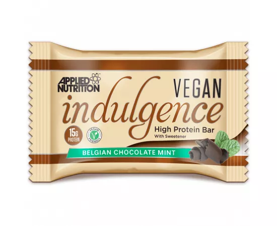 Applied Nutrition Vegan Indulgence Hight Protein Bar Belgian Chocolate Mint Flavour 50g