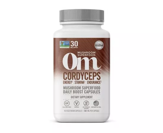 Om Cordyceps Mushroom Superfood 90 Vegetable capsules