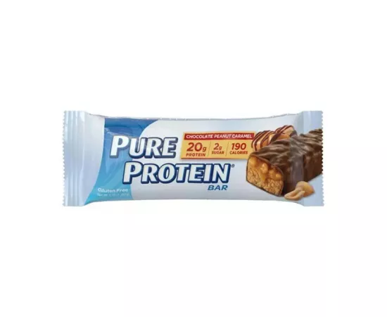 بيور البروتين الشوكولاتة والفول السوداني والكاراميل 50 جرام - صندوق 6 قطع