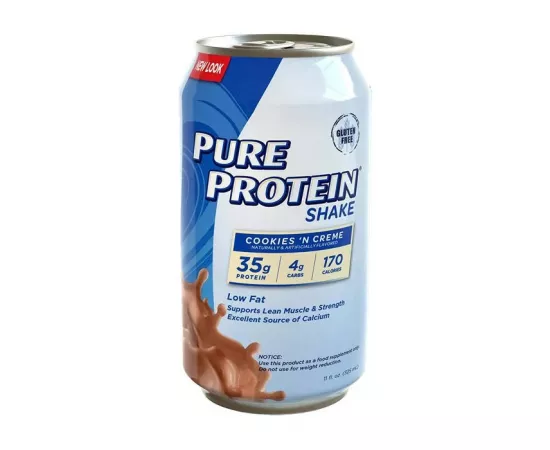 بيور 35جرام البروتين شيك بنكهةكوكيز آند كريم  325 مللي