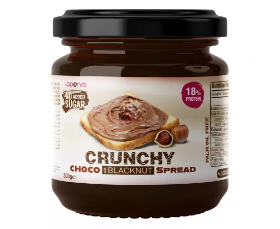 Laperva No Added Sugar Spread Crunchy Choco Black Nut 300 Gm