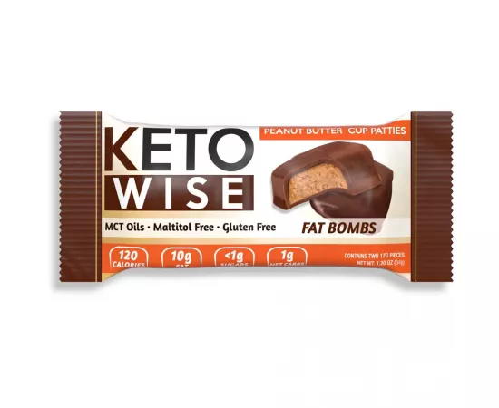 Keto Wise Fat Bombs Peanut Butter Cup Patties 34g