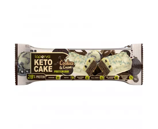 Laperva Keto Cake Protein Bar Cookies and Cream 60g