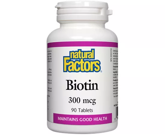 Natural Factors Biotin 300mcg 90 Tablets