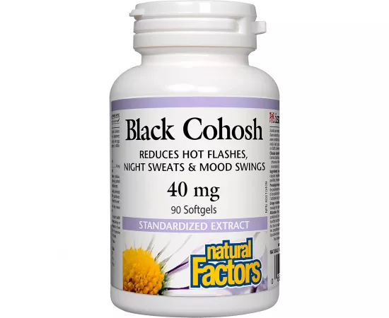 Natural Factors Black Cohosh Extract 40 mg 90 Veggie Capsules