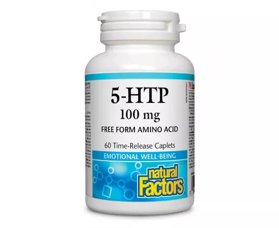 Natural Factors 5-HTP 100mg Free Form Amino Acid 60 Capsules