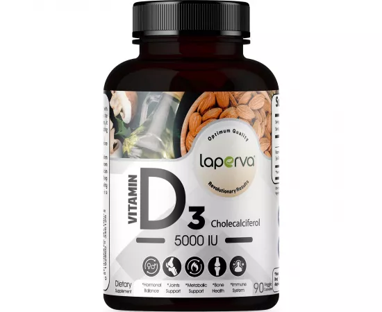 Laperva Vitamin D3 5000 IU 90 Veggie Capsules