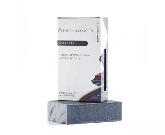 The Skin Concept Handmade Artisanal Facial Charcoal &Tea Tree Oil Bar Soap