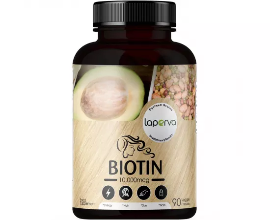 Laperva Biotin, 10000 mcg, 90 Tablets