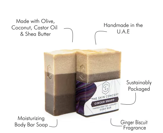 The Skin Concept Handmade Artisanal Ginger Snapp - Bar Soap