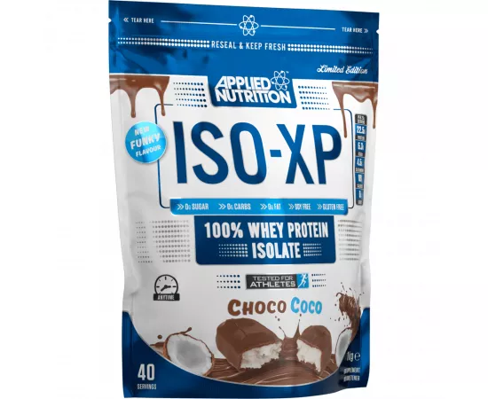  ISO-XP ١٠٠٪ بروتين مصل اللبن أيزوليت بنكهة الشوكولا وجوز الهند من أبلايد نيوتريشن - 1 كيلوجرام