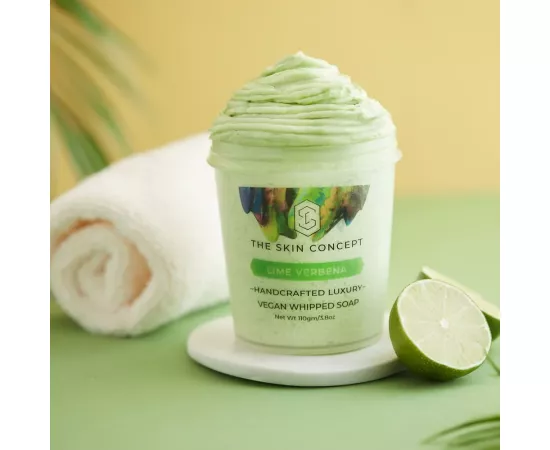 The Skin Concept Handmade Vegan Lime Verbena - Whipped Soap
