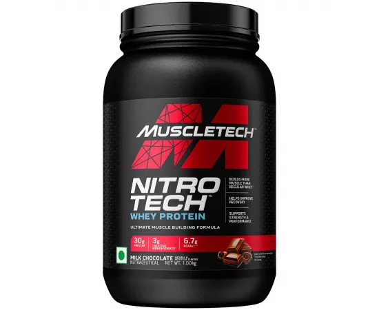 MuscleTech Nitrotech Whey Protein Milk Chocolate 2 Lb (1 kg)