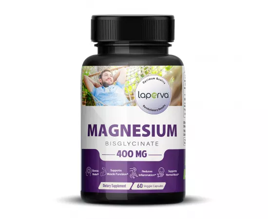 Laperva Magnesium Bisglycinate 400mg 60 Veggie Capsules