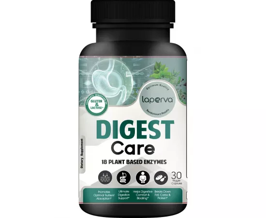 Laperva Digest Care 18 Plant Based Enzymes 30 Veggie Capsules