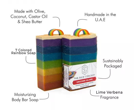 The Skin Concept Handmade Designer Unicorn Island - Bar Soap