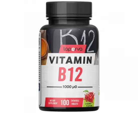 Laperva Vitamin B12, 1000 mcg 100 Chewable Tablets
