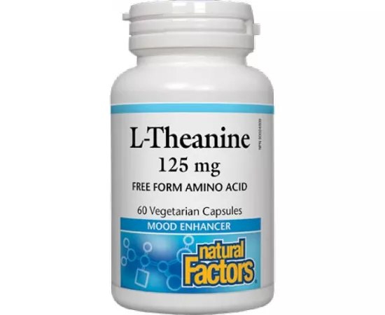 Natural Factors L-theanine 125 mg 60 Veggie Capsules