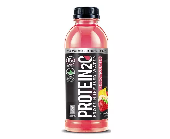 بروتين2o ماء بروتين مع إليكتروليتات بنكهة الفراولة والموز 500 مل