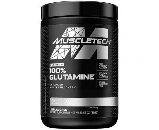 MuscleTech Platinum 100% Glutamine Unflavoured 300 g