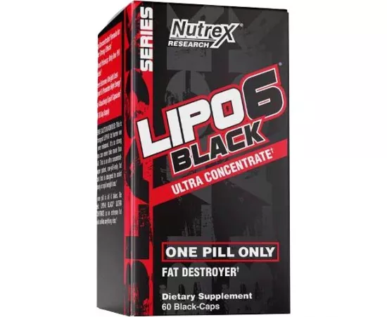 Nutrex Lipo 6 Black Ultra Concentrate Fat Destroyer 60 Capsules