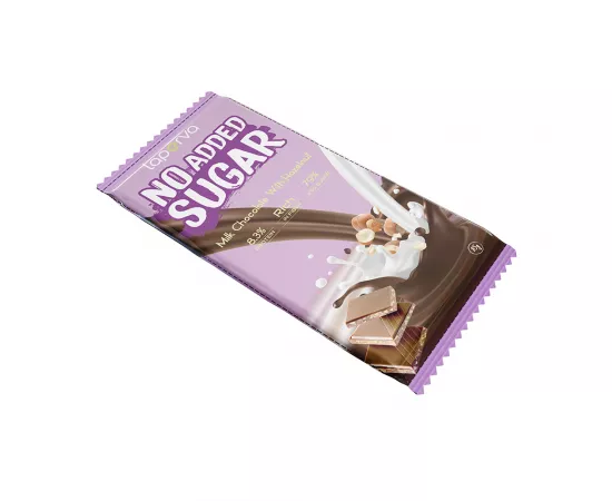 Laperva No Added Sugar Milk Chocolate With Hazelnut 1 Bar 85g