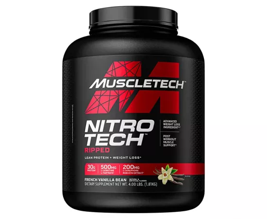 MuscleTech Nitro Tech Ripped French Vanilla Swirl 4 Lb (1.81 Kg)