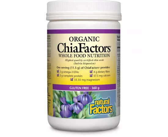 Natural Factors Organic Chia Factors 360 Gm