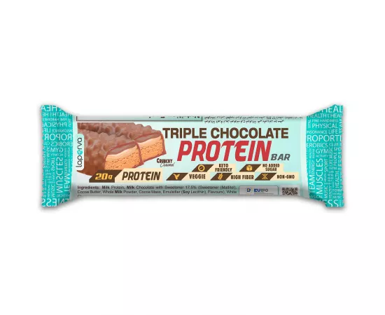 Laperva Triple Chocolate Protein Bar, 60gm