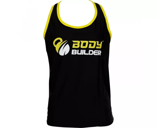 Body Builder T-Shirt Premium Black-Yellow 'M' Size