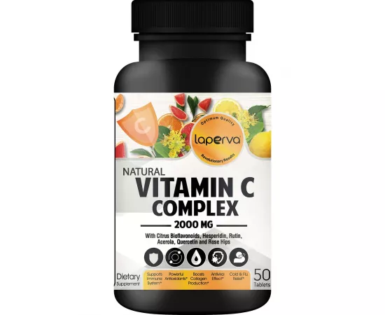 Laperva Natural Vitamin C Complex, 2000 mg, 50 Tablets