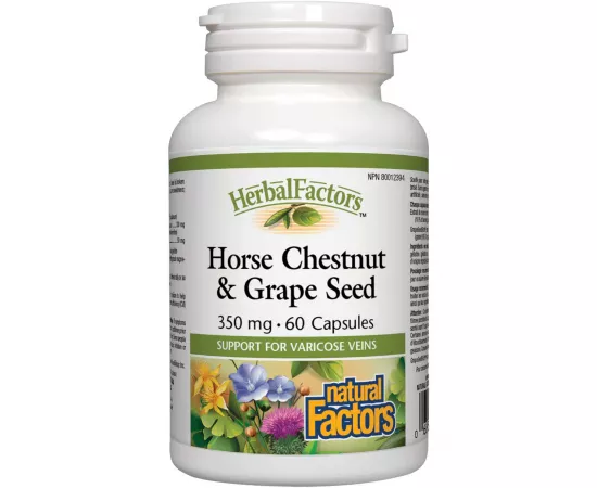 Natural Factors Horse Chestnut and Grape Seed 60 Capsules
