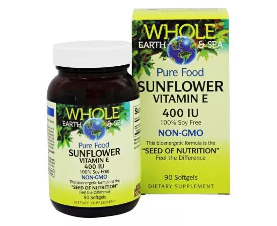 Natural Factors Sunflower Vitamin E 90 Softgels 400 IU